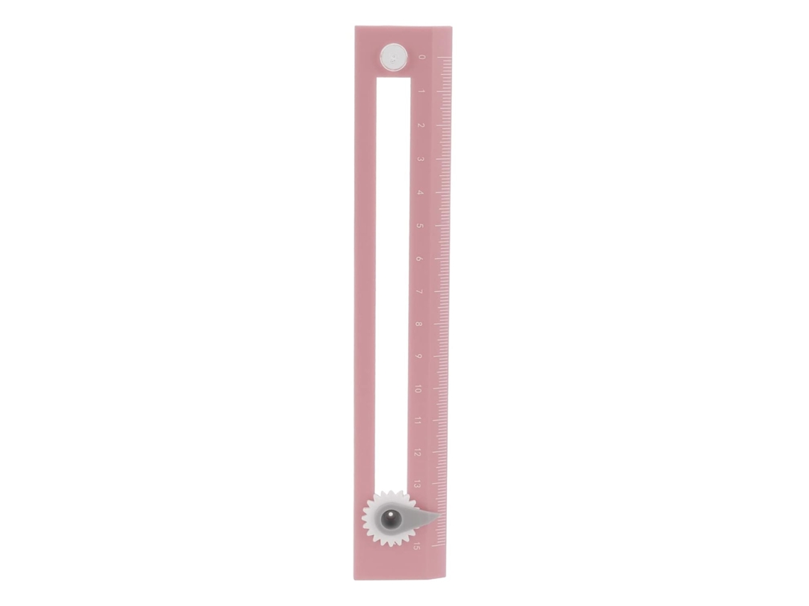 Régua De Desenho Bidirecional Alta Precisão Acuto Ferramenta Portátil Para Reto Em Een Rosa