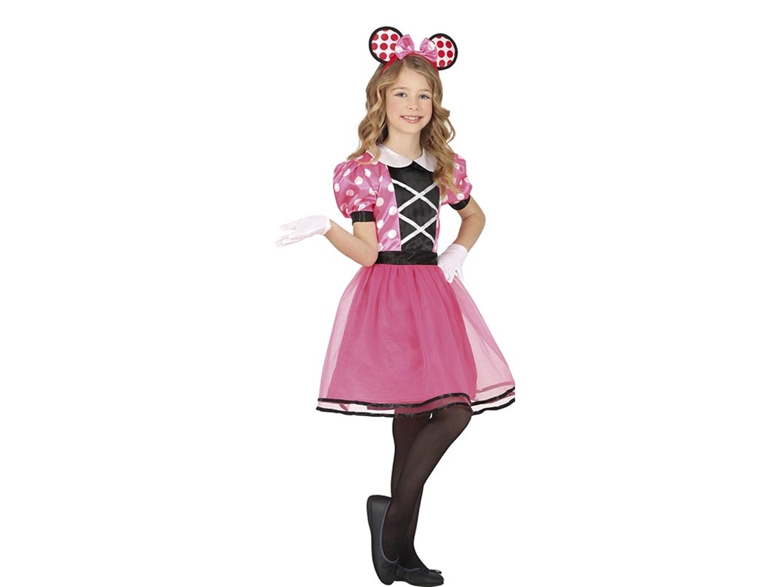 Fato de ratinho rosa para menina