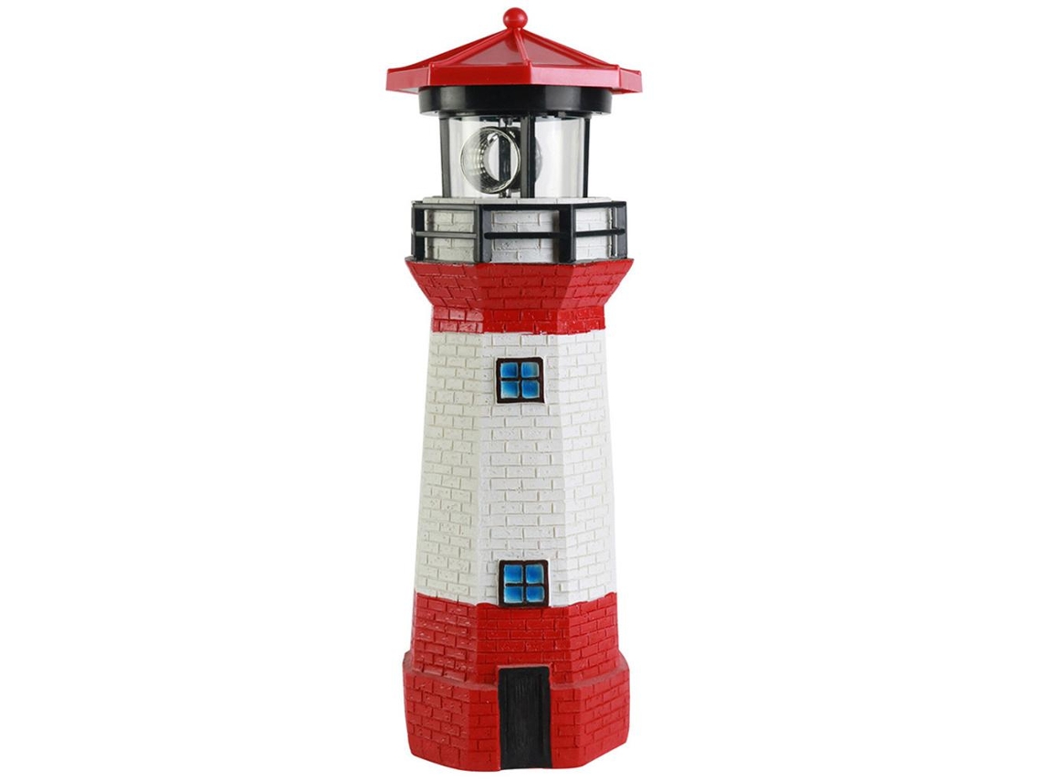 Ornamentos Jardim Farol Solar Lâmpada Led Resina