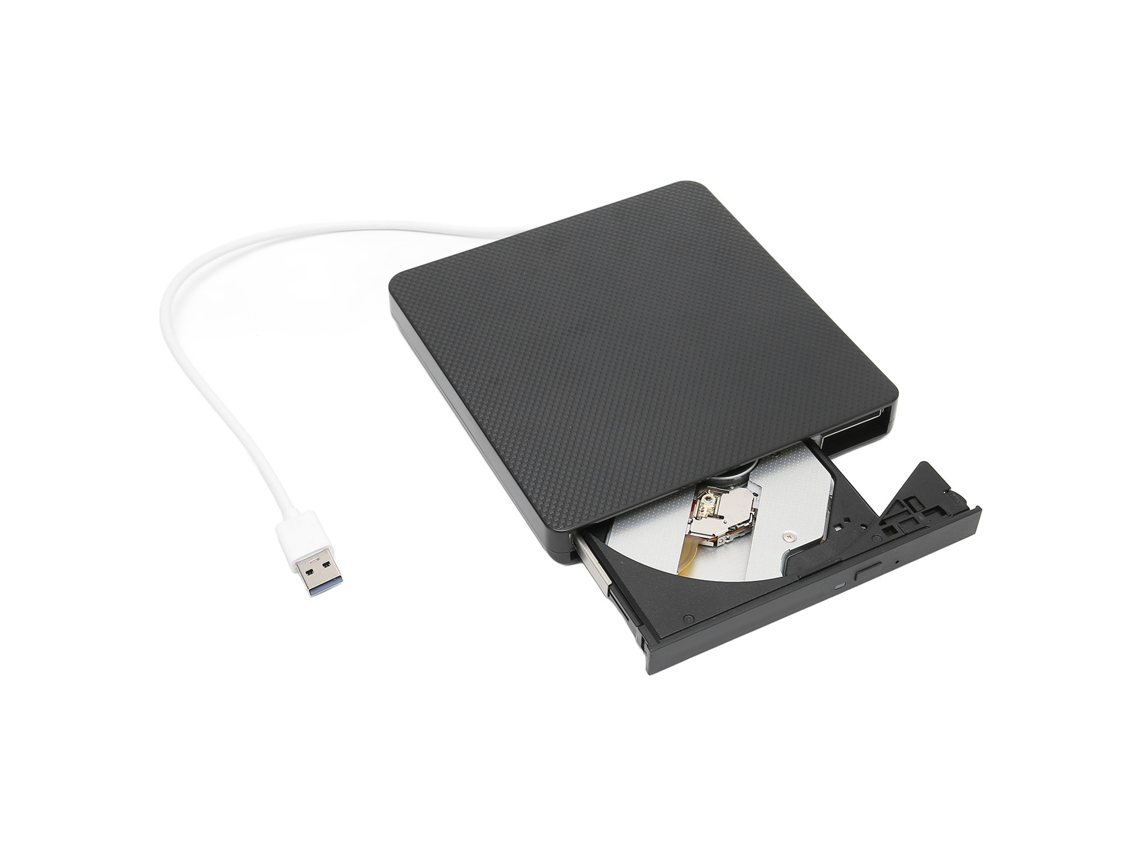 Aetheria gravador de Dvd Externo Usb3.0 Portátil Player para Laptop Compatível com Usb2.0 Usb1.1 Preto