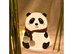 Luminária Noturna Panda de Silicone para Decoração, Desenho Animado, Presente Criativo e Fofo BRILVIBERA