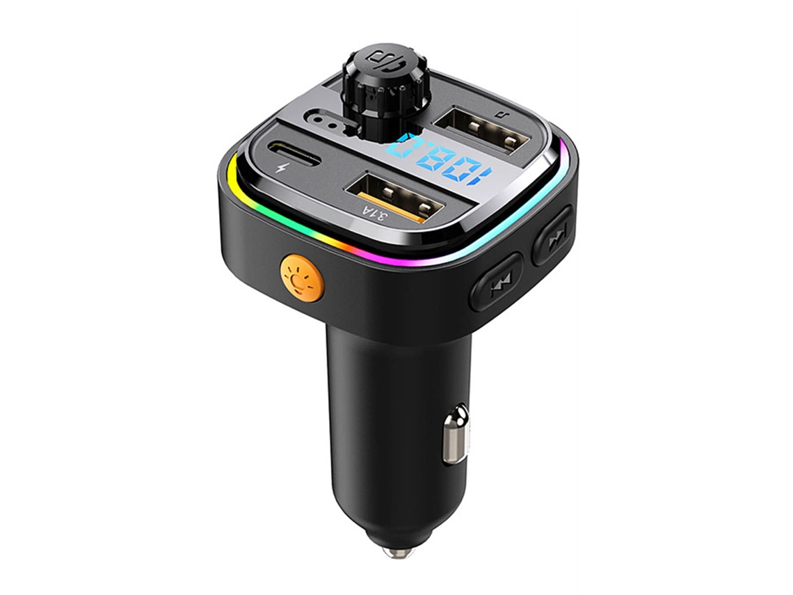 Adaptador Bluetooth Car Mp3 Fm Transmissor Usb Carregamento Multifuncional