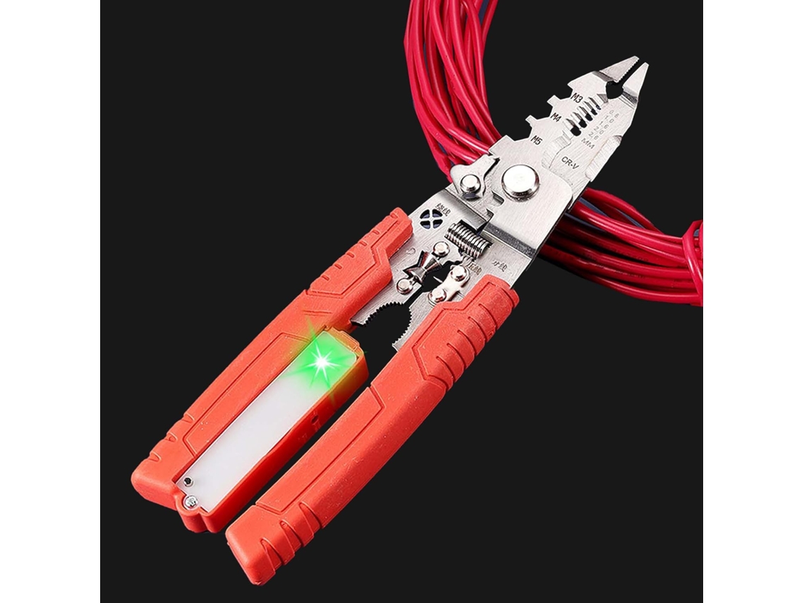 Alicate de decapagem de fios, com detector de voltagem, VAYOTOY