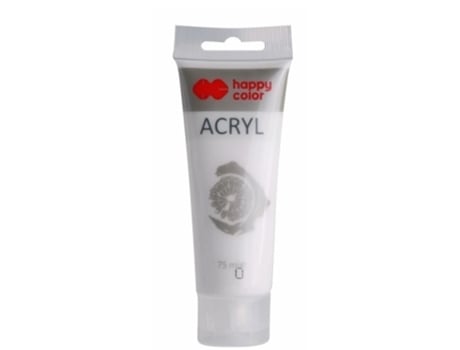 Tinta acrílica branca Happy Color 75 ml
