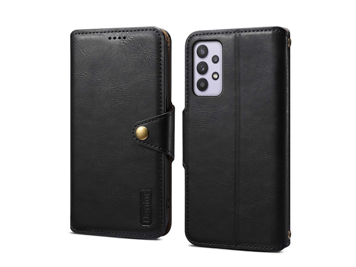 Capa De Celular Denior Em Couro Texturizado Estilo Carteira Para Samsung Galaxy A32 5g