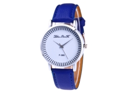 Relógio de pulso feminino Zhoulianfa F380-a, azul, movimento de quartzo.