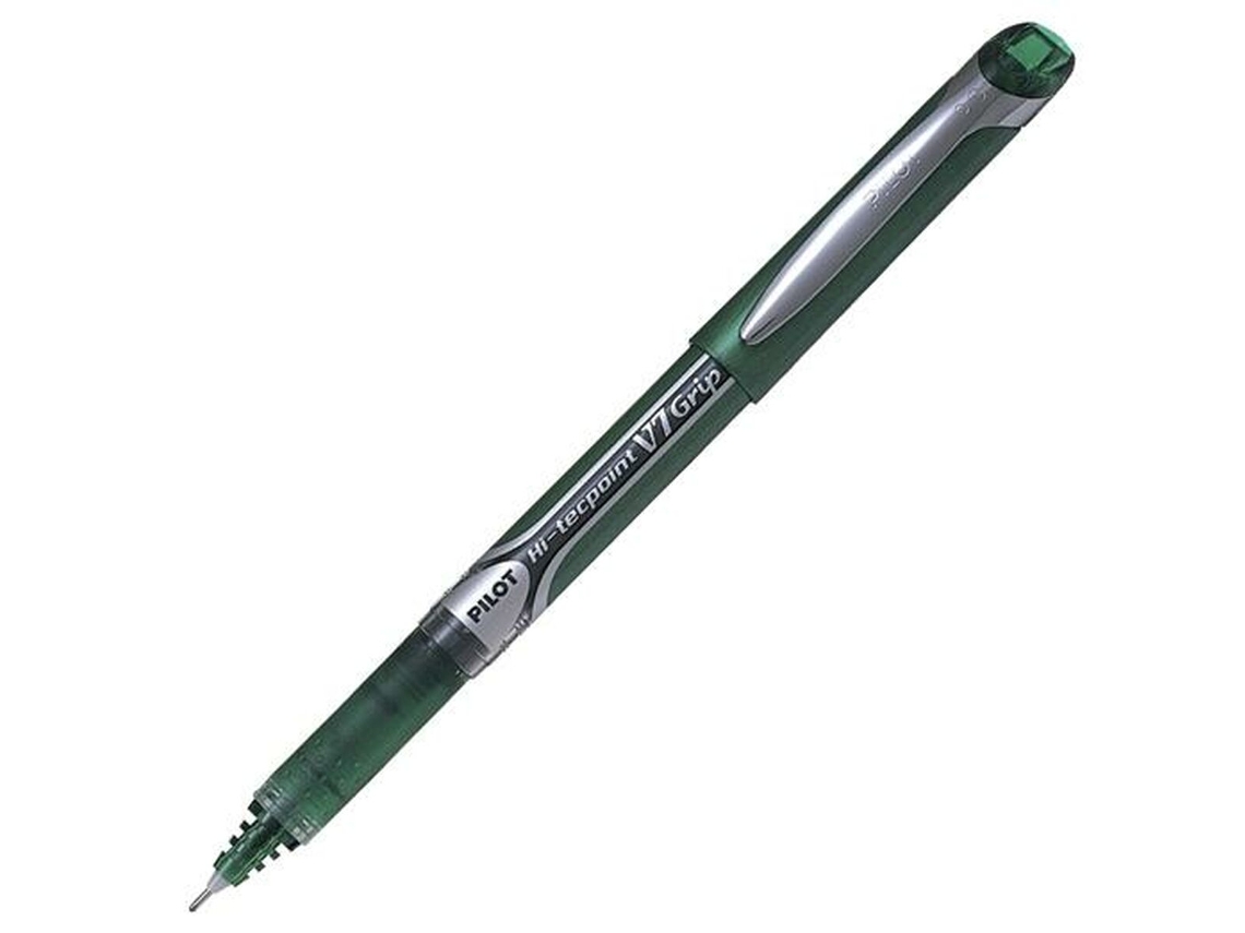 Biros de Tinta Líquida PILOT Roller V-7 Grip 0,7 Verde 12 Unidades