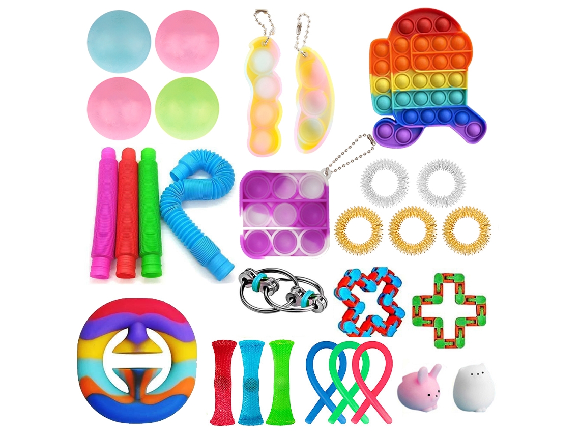 Primerox conjunto de Brinquedos Sensoriais Antiestresse para Crianças e Adultos Brinquedos de Decompressão