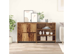 Vidaxl Buffet 2 Pcs Madeira Antiga 70 X 41 X 75 Cm Madeira Processada