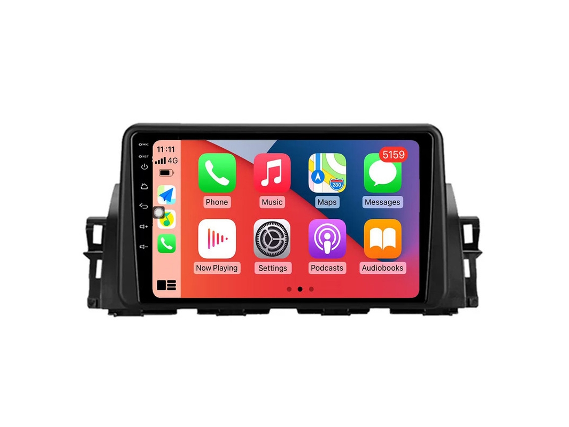 Auto Rádio Carro Bluetooth Autoradio 8GB RAM 128G ROM CarPlay Navegação GPS Ecrã Táctil RoverOne para Renault Kiger 2021  