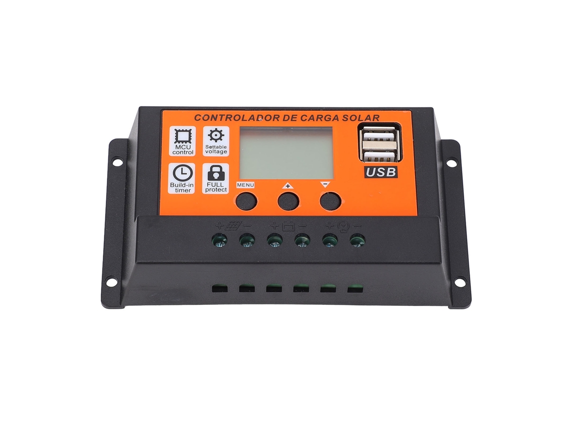 Controlador De Carga Solar 12v 24v 80a Com Usb 5v 2a