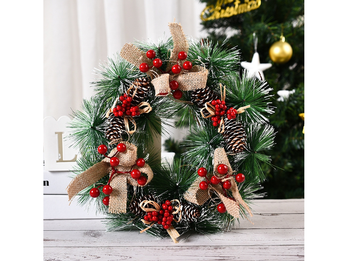 NANA Decoração de Porta e Janela de Natal Artesanal/Estilo Arco Pequeno