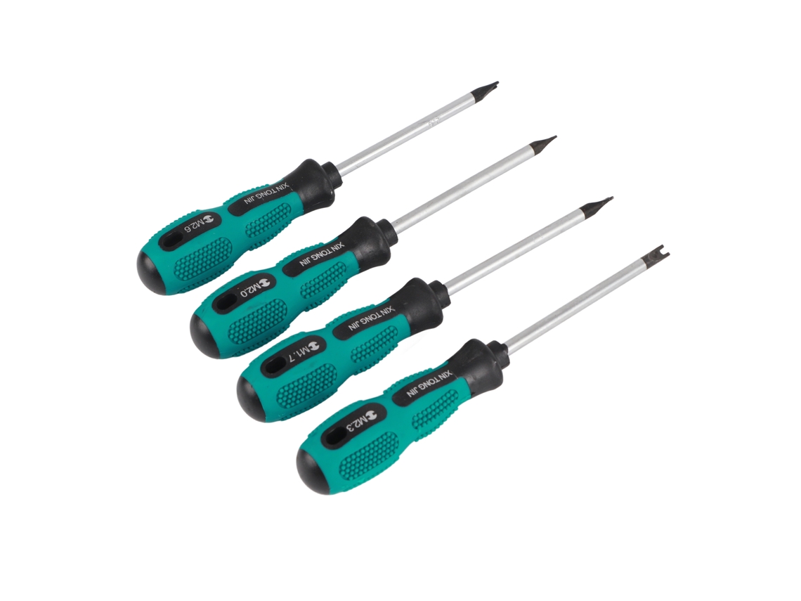 Conjunto De Chaves De Fenda U Fork Crv Multifuncional 4pcs Ferramenta Manual