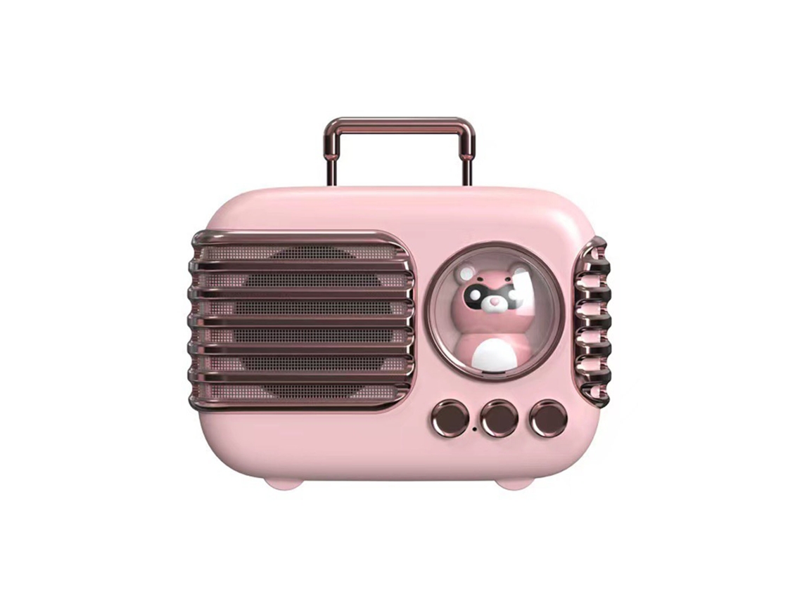 Caixa De Som Bluetooth Retro Mini Portátil