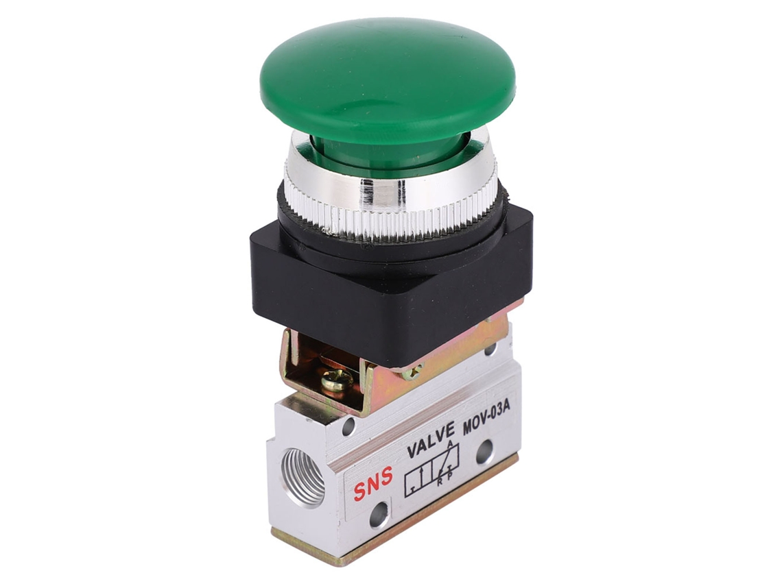 Laxiscreed Válvula Pneumática De Três Posições G1/8, Operação Manual Por Botão