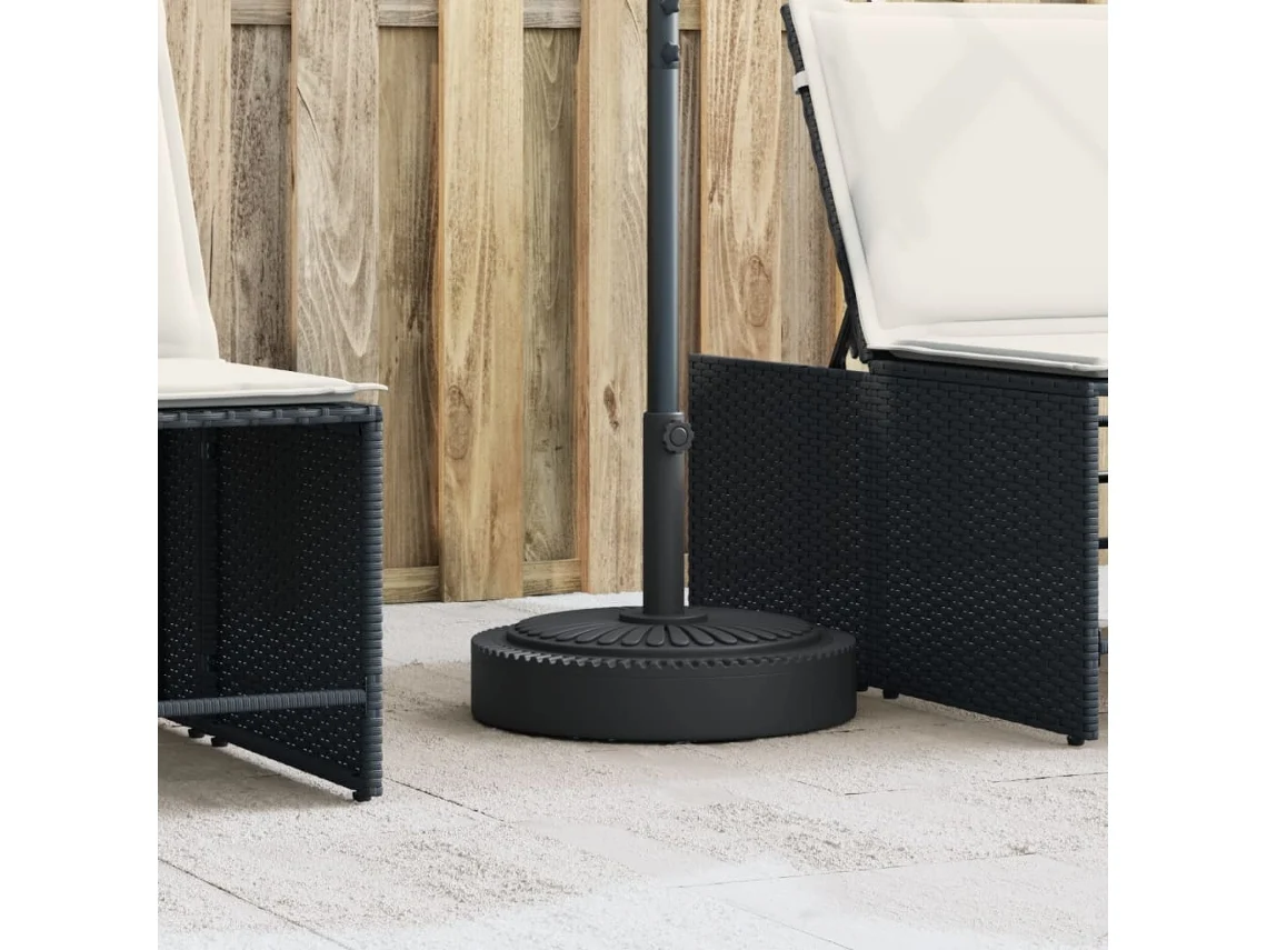 Vidaxl Base De Guarda-sol Para Postes De Ø38/48 Mm 25 Kg Redondo