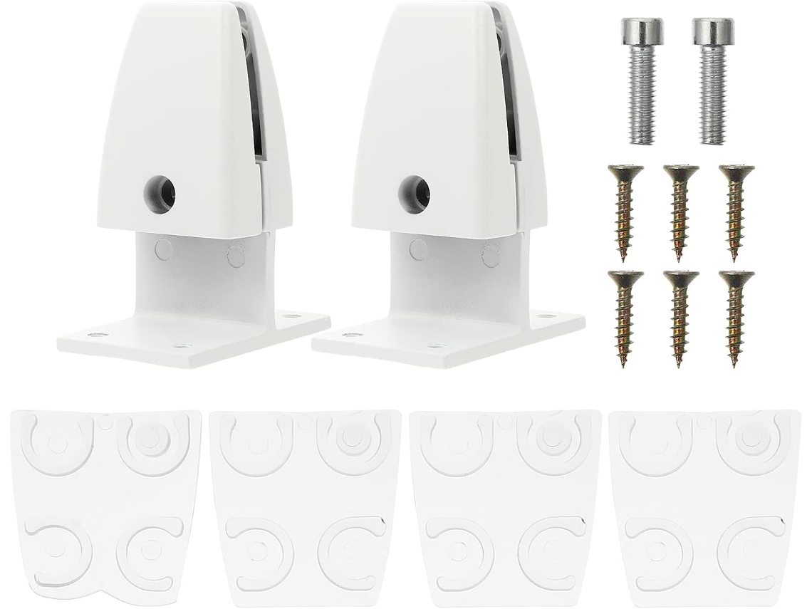 Conjunto De 2 Grampos Redondos De Fixação Para Divisórias De Mesa