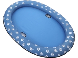 Piscina Inflável Dobrável de Verão com Colchão Flutuante Tecido Azul, Fácil Guardar, Adequada para CHABERLU