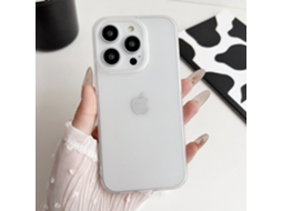 2 Capas Para Iphone 17/air, Transparentes, Brancas, Com Orifício Grande, Ultrafinas E Foscas.