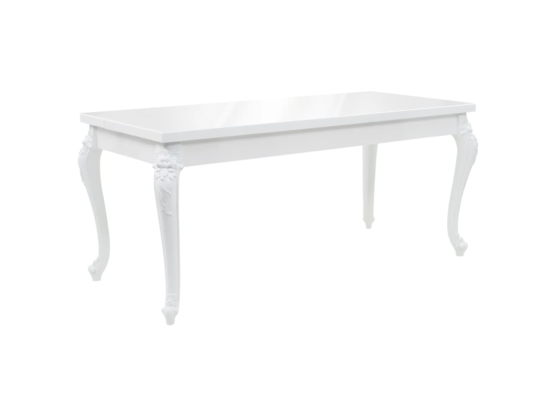 High Gloss Dining Table, High Gloss Dining Tables Vidaxl Branco Mdf (n/a)