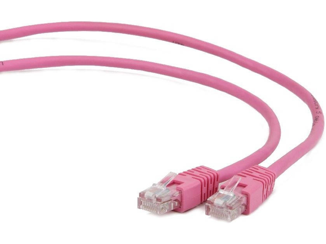 Cabo de Rede GEMBIRD (RJ45 - 50 cm - Rosa)