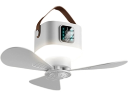 Ventilador De Teto Silencioso Com Luz, Bateria Recarregável 7200/3600