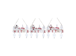 Enfeites De Natal De Madeira Para Pendurar Papai Noel Feliz Natal Decorações Para Árvores De Natal Para Casa Olysi Shop