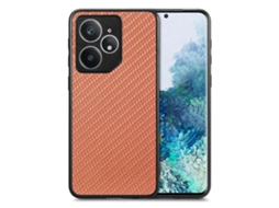 Capa Traseira De Couro Com Textura De Fibra De Carbono Para Celular