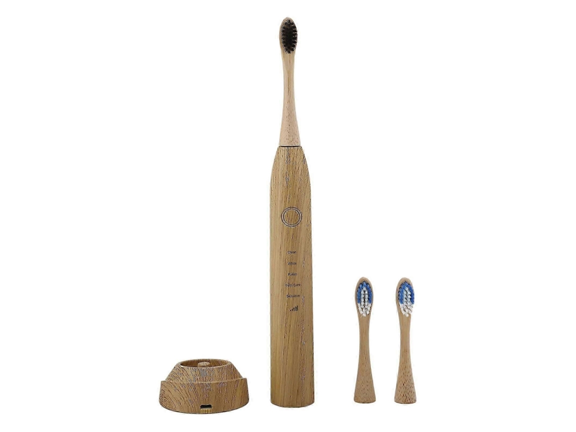 Escova De Dentes Elétrica De Bambu Escova De Dentes De Carvão Inteligente Cerdas De Nylon