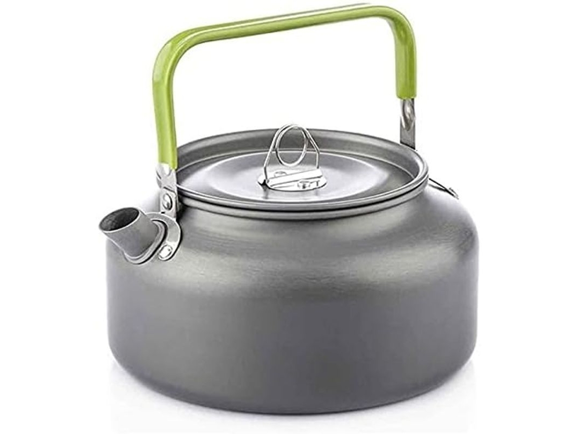 Olla De Camping Exterior De Aluminio Duro Con Asa Plegable Para Calentamiento Rápido Teapot Portátil De Gas