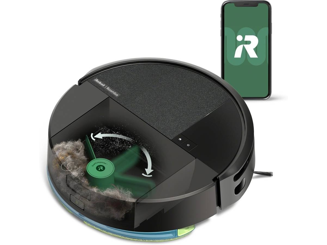 Aspirador Robô IROBOT Roomba 205 DustCompactor Combo (Outlet Caixa Aberta - Autonomia: 180 min - Preto)