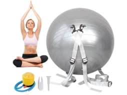 Bola de Salto Auxiliar Portátil com Alças Ajustáveis para Yoga Durável, Assistência Multifuncional | S/MARCA
