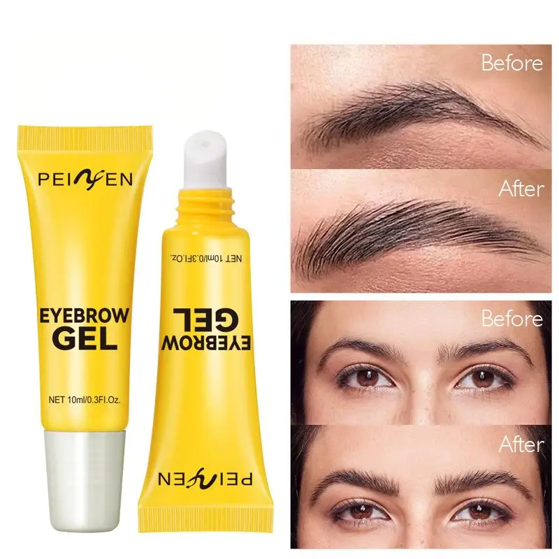 Gel Para Sobrancelhas 3d Com Pincel, À Prova D'água, Secagem Rápida E Fixação Duradoura.