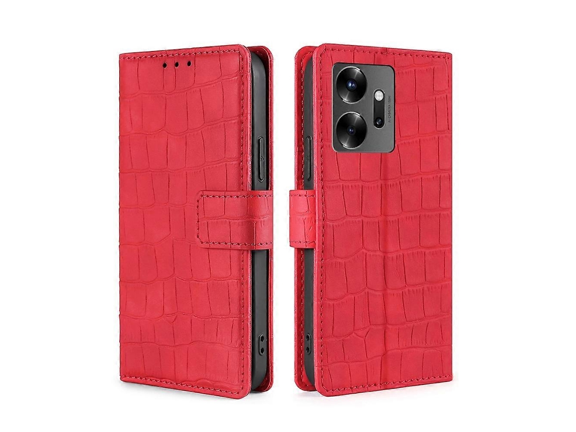 Capa De Celular Em Couro Com Fecho Magnético E Textura De Crocodilo Para Infinix Zero 20