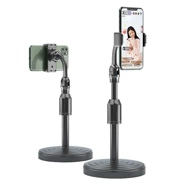 Suporte Para Celular Para Transmissões Ao Vivo Do Tiktok - Suporte/apoio Para Celular, Pretopl