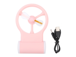 Ventilador Portátil Pequeno Recarregável Usb Rosa