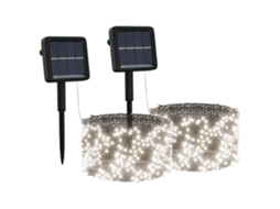 Conjunto de Duas Peças de Lâmpadas Solares de Plástico Branco , Ergonômico, Uso Diário STELASPLEN (11x11x496 Cm)