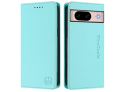 Capa De Couro Para Google Pixel 8a Rinacasis Rc01 Com Suporte Tipo Carteira E Bloqueio Rfid