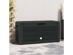 Vidaxl Caixa De Arrumação Jardim 119x48x60 Cm Polipropileno Antracite