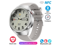 Smart Watch Gt4 Pro Bluetooth Call Health Detection À Prova D'Água Prata GODTVAGT
