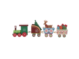 Combo Trem Natal Decorativo Veado Seguro Sem Cheiro