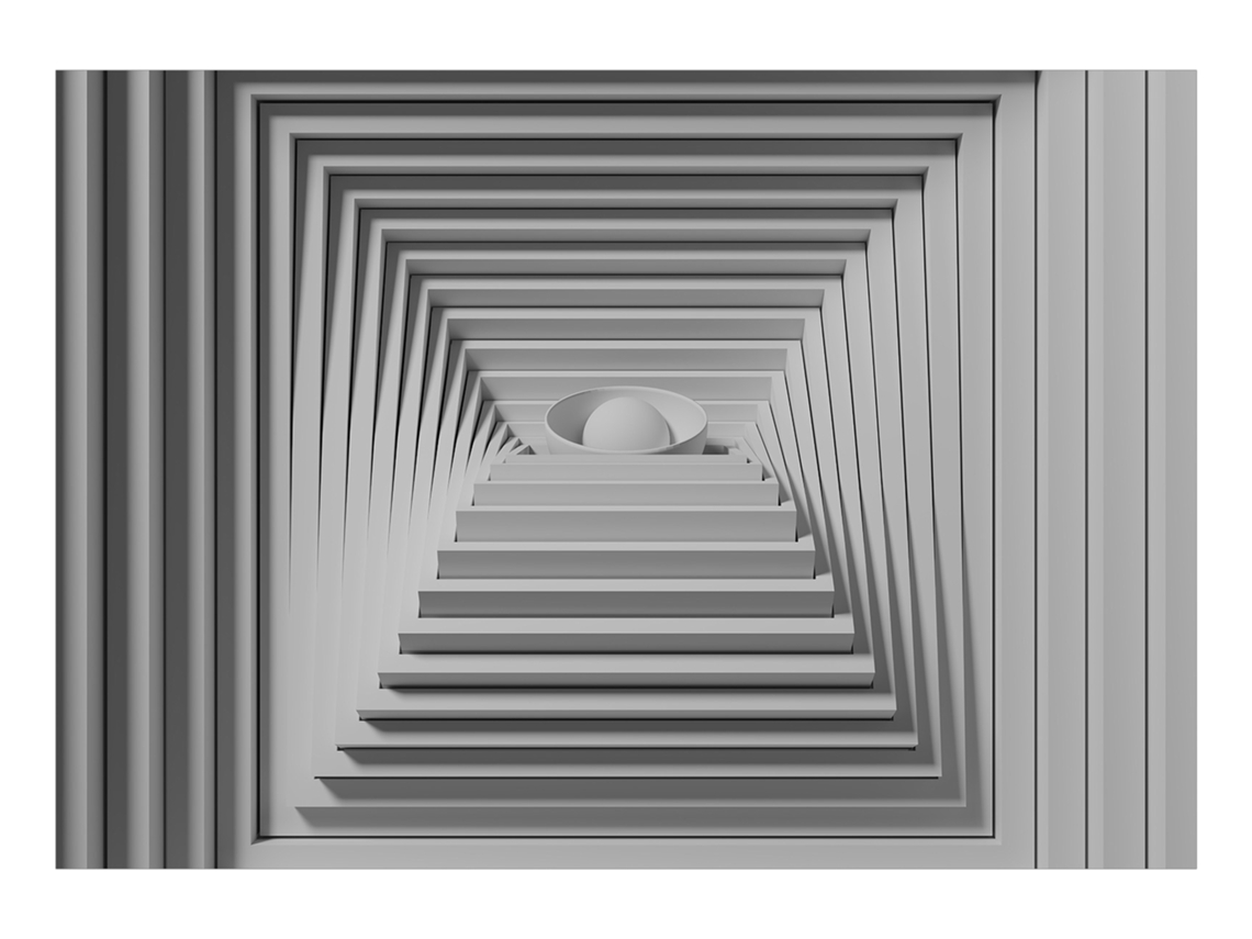 Papel de Parede ARTGEIST Quadrangle Depth (100x70)