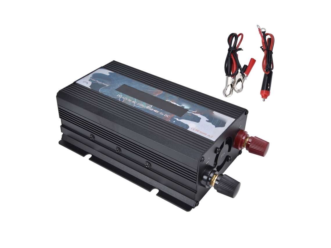 2026 inversor de Energia Inteligente 300w com Tela de Liga de Alumínio Dc12v para Ac220v