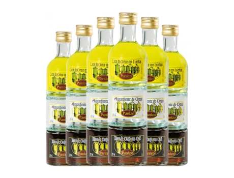 Licores PANIZO Serie de 3 frascos Apilables Garrafa Pequena (0.15 L - 6 Unidades)