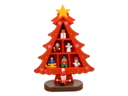 Enfeites De Árvore De Natal Com Compartimentos, 3d, Em Madeira, Para Lareiras, Para Crianças, Pequenos, Em Formato De Grade, Verme-aquaforge