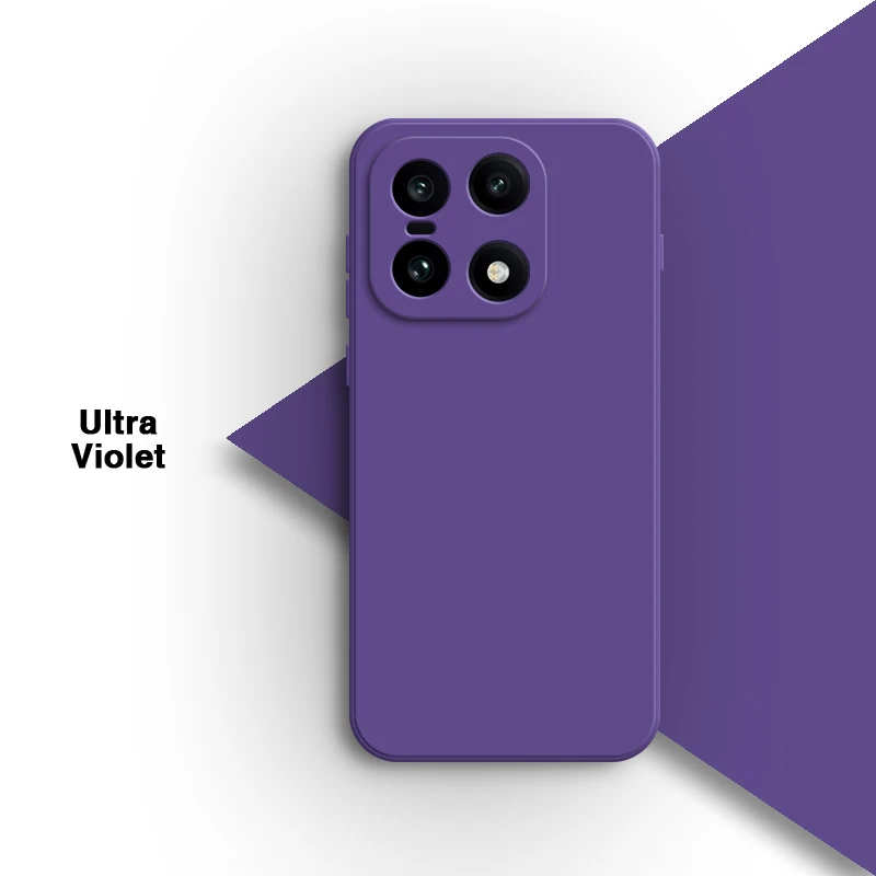 Ultra Violetaoneplus 15rcapas Traseiras em Silicone Líquido de Alta Qualidade, Modernas e Simples com Revestimento Interior Aveludado MDUG
