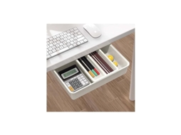 Gaveta de mesa, caixa de armazenamento de mesa, organizador de gaveta de mesa adesivo, bandeja de gaveta oculta Boîwhite Slowmoose