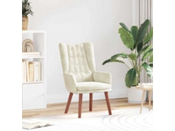 Vidaxl Poltrona Creme 63 X 67 X 94 Cm Veludo