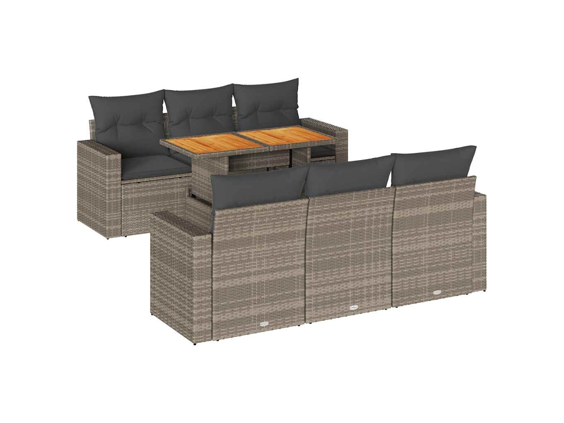 Garden Sofa Set, Garden Sofa Sets Vidaxl Cinzeto Rattan / Vime (n/a)