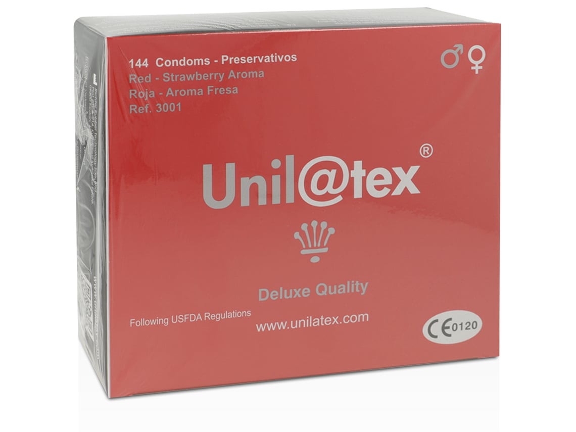 Preservativos UNILATEX Morango (144 un)